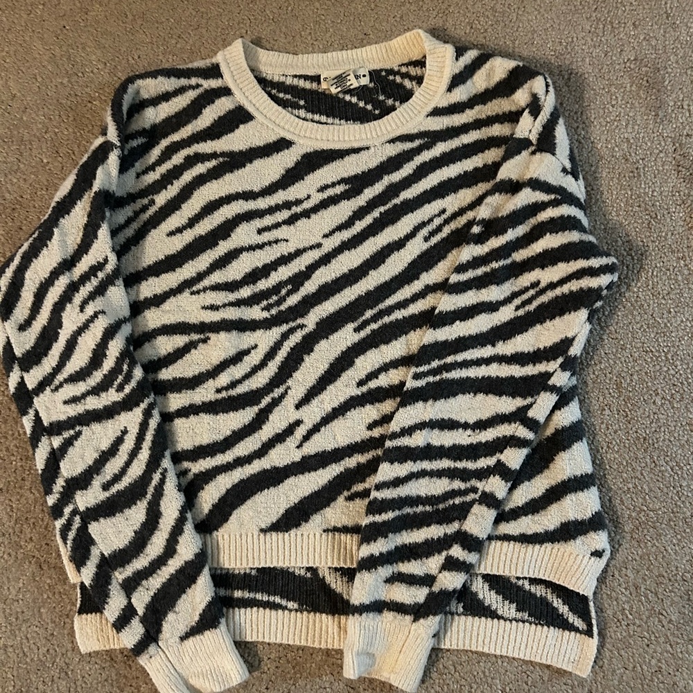 Zebra print sweater